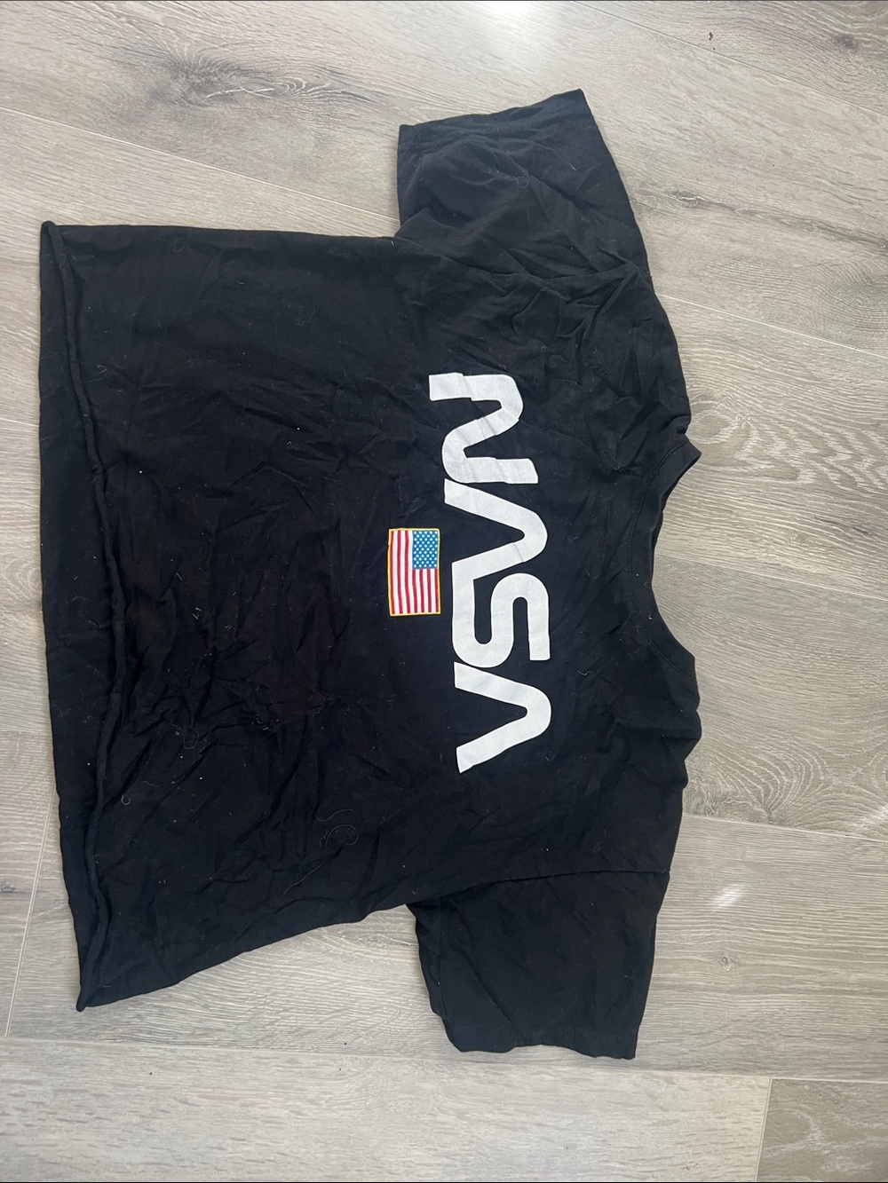 Black Graphic Short-Sleeve Men's Shirt
